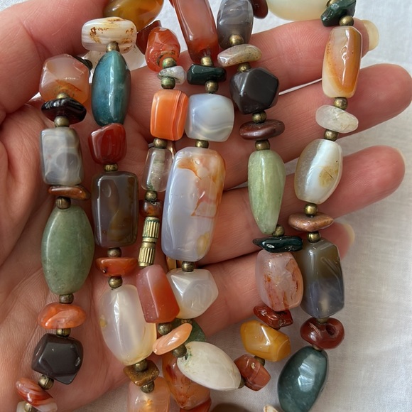 Agate gemstone necklace - Picture 8 of 8